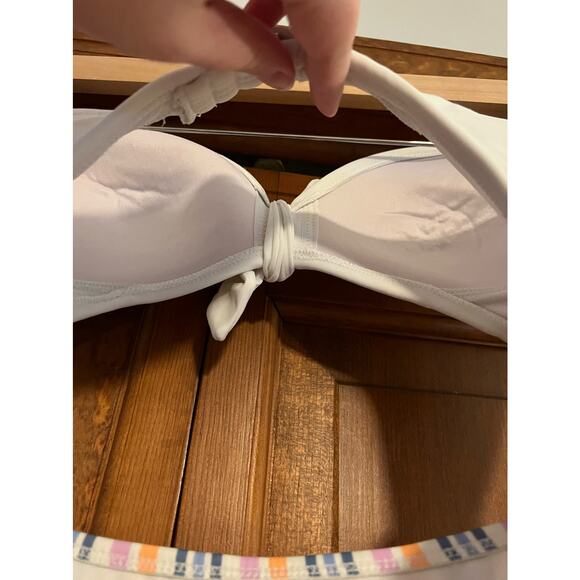 Xhilaration Women's Tie-Front Cut-Out One Piece Bathing Suits Multicolor Size M - Picture 10 of 10